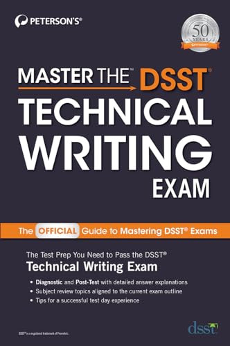 Master the DSST Technical Writing Exam by Peterson's, 9780768944747