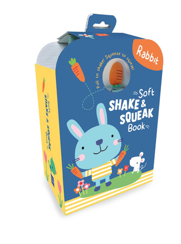 Soft Shake & Squeak Rabbit by Little Genius Books, 9781960107305