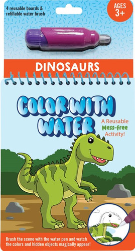 Color With Water - Dinosaurs (includes mess free water pen) by Peter Pauper Press, Inc., 9781441344076
