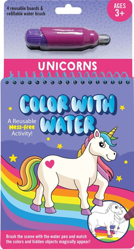 Color With Water - Unicorns (includes mess free water pen) by Peter Pauper Press, Inc., 9781441344090
