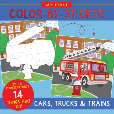 My First Color-By-Sticker Book - Cars, Trucks, & Trains by Hannah Beilenson, Martha Day Zschock, 9781441343529