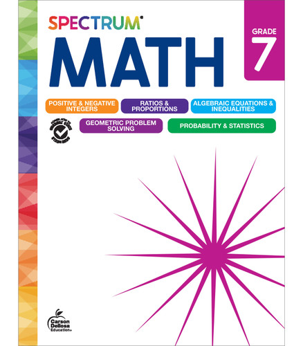 Spectrum Math Workbook, Grade 7 - 9781483871509 by Spectrum, Carson Dellosa Education, Elise Craver, 9781483871509