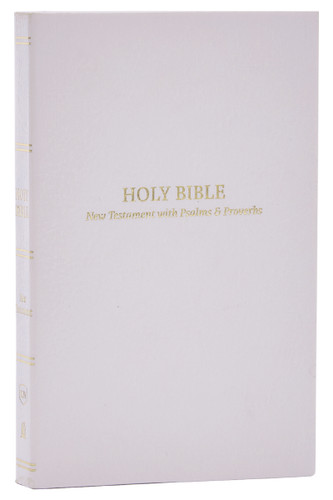 KJV Holy Bible: Pocket New Testament with Psalms and Proverbs, White Softcover, Red Letter, Comfort Print: King James Version (Miniature Edition) by Thomas Nelson, 9781400334827