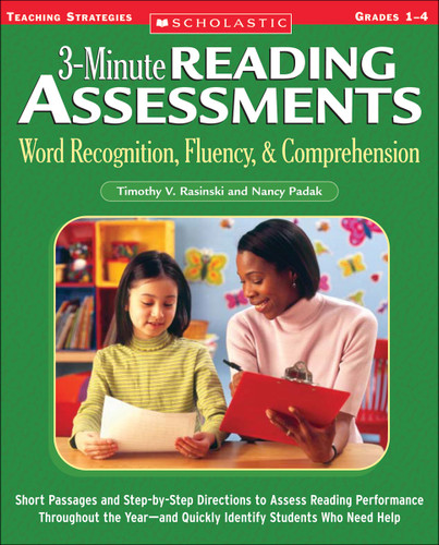 3-Minute Reading Assessments by Timothy V. Rasinski, Nancy Padak, 9780439650892 3-Minute Reading Assessments by Timothy V. Rasinski, Nancy Padak, 9780439650892