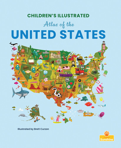 Children's Illustrated Atlas of the United States - 9781039845688 by Madison Parker, Brett Curzon, 9781039845688