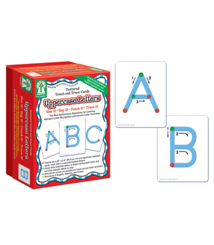Textured Touch and Trace: Uppercase (The Best Multisensory Experience for Learning Alphabet Letter Recognition and Correct Letter Formation) by Key Education Publishing, 9781933052595