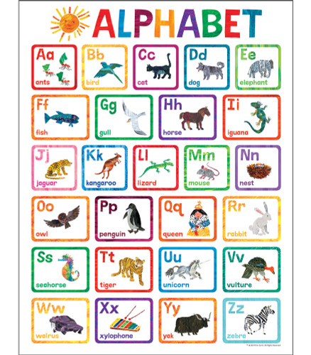 World of Eric Carle™ Alphabet Chart by Carson Dellosa Education, World of Eric Carle, 9781483854397