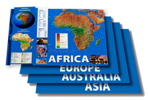 Eastern Hemisphere Maps Chart Set by Mark Twain Media, 9781580375665