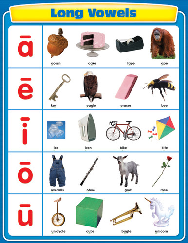 Long Vowels Chart by Carson Dellosa Education, 9781604181265