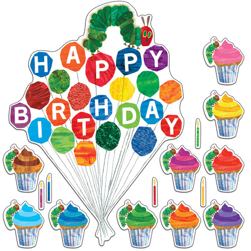 The Very Hungry Caterpillar™ Birthday Bulletin Board Set by Carson Dellosa Education, 9781620570463