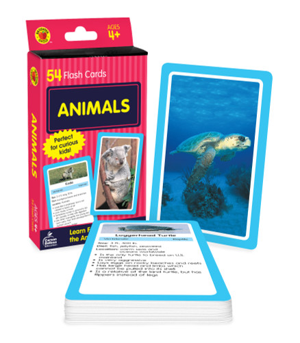 Animals Flash Cards (54 Flash Cards) by Brighter Child, Carson Dellosa Education, 9781483852829