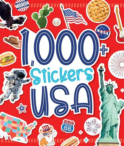 1,000 Stickers: USA by duopress labs, 9781464219009