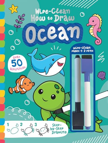 Wipe-Clean How to Draw Ocean by Jenny Copper, Bethany Walker, 9781801059206