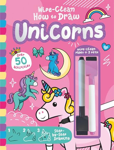 Wipe-Clean How to Draw Unicorns by Jenny Copper, Bethany Walker, 9781801058124