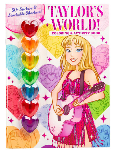 Taylor's World! Coloring and Activity Book with 50+ Stickers & Stackable Markers! by Delaney Foerster, Kaley McCabe, 9781667209135