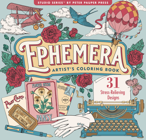Ephemera Adult Coloring Book (31 one-sided designs on thick paper) by , 9781441344700