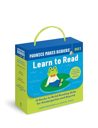 Phonics Makes Readers: Learn to Read Box 2 (15 Books to Build Reading Skills for Kindergarten and Beyond) by Laurin Brainard, Crystal Radke, 9798886081565