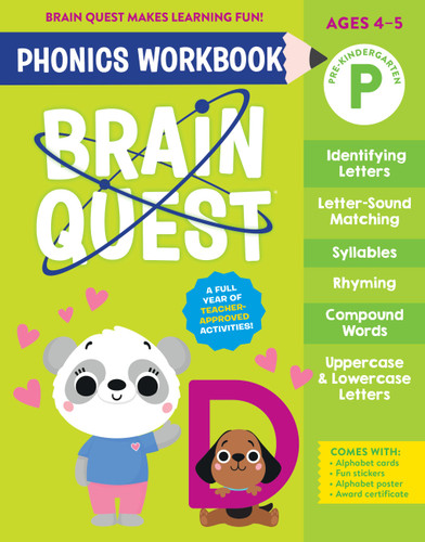 Brain Quest Phonics Workbook: Pre-Kindergarten by Workman Publishing, 9781523527830