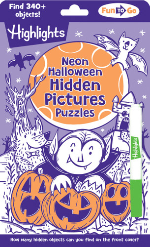 Neon Halloween Hidden Pictures Puzzles by Highlights, 9781639623594