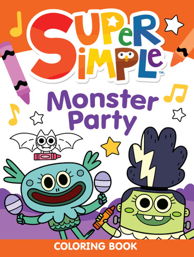 Super Simple Monster Party Coloring Book by Super Simple & Dover Publications, 9780486854823