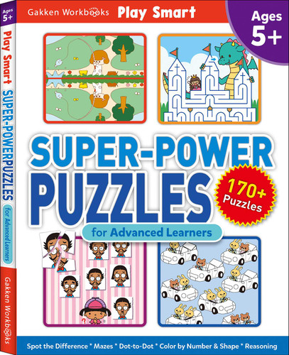 Play Smart Super-Power Puzzles for Advanced Learners (Ages 5+) by Gakken early childhood experts, 9784056212495