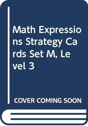 Strategy Cards, Set M Level 3 by MATH, 9780618715312
