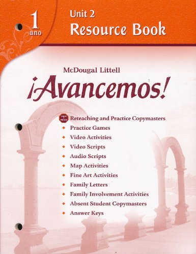 Unit Resource Book 2 Level 1 (Spanish Edition) by ML, 9780618766123