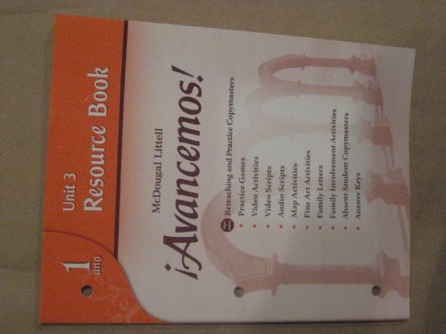 Unit Resource Book 3 Level 1 (Spanish Edition) by ML, 9780618766147