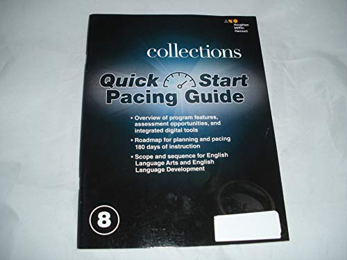 Quick Start Pacing Guide Grade 8 - 9780544721005 by HOUGHTON MIFFLIN HARCOURT, 9780544721005