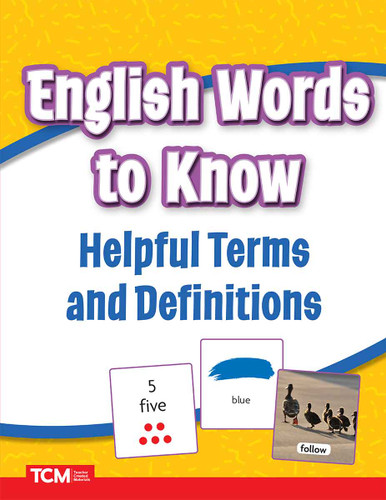English Words to Know for Newcomers by Teacher Created Materials, 9798330904907