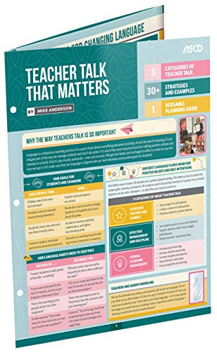 Teacher Talk That Matters (Quick Reference Guide) by Mike Anderson, 9781416629276