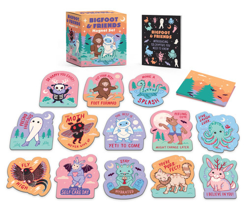 Bigfoot & Friends Magnet Set (Miniature Edition) by Mollie Thomas, 9798894140681