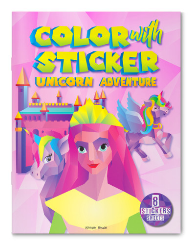 Color with Sticker - Unicorn Adventure by Wonder House Books, 9789354407215