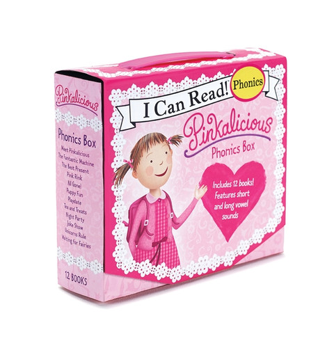 Pinkalicious 12-Book Phonics Fun! (Includes 12 Mini-Books Featuring Short and Long Vowel Sounds) by Victoria Kann, Victoria Kann, 9780062352156