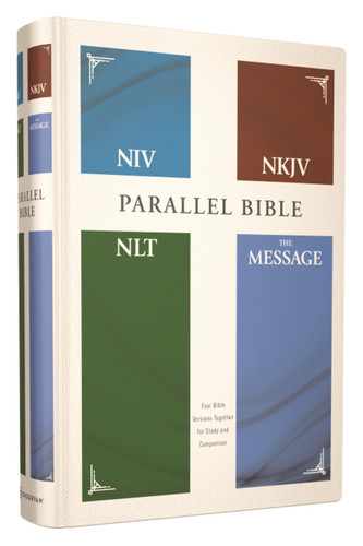 NIV, NKJV, NLT, The Message, (Contemporary Comparative) Parallel Bible, Hardcover by Zondervan, 9780310462996