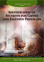 Identification of Students for Gifted and Talented Programs by Joseph S. Renzulli, Sally M. Reis, Series Editor, 9781412904285