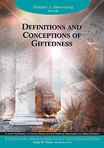 Definitions and Conceptions of Giftedness by Robert J. Sternberg, Sally M. Reis, Series Editor, 9781412904278