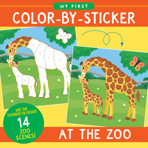 My First Color-by-Sticker Book - At the Zoo by Cathy Hennessy, Martha Zschock, 9781441346155