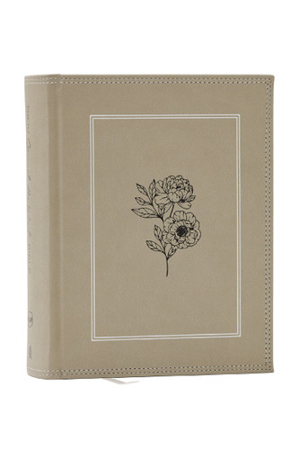 NKJV, Journal the Word Bible, Large Print: Reflect, Journal or Create Art Next to Your Favorite Verses (Stone Leathersoft over board, Red Letter), 9781400352333