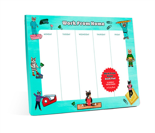 Work from Home Desk Pad (Cat Notepad & To Do List Pad, 52 Sheets, 6.75 x 9.75-inches) by Carly Beck, 9781454956136 Work from Home Desk Pad (Cat Notepad & To Do List Pad, 52 Sheets, 6.75 x 9.75-inches) by Carly Beck, 9781454956136