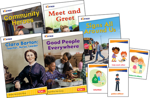 iCivics Grade K: Community & Social Awareness 5-Book Set + Game Cards by Multiple Authors, 9781087668239