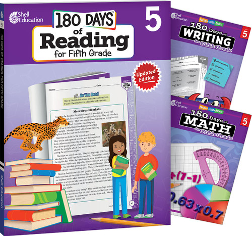 180 Days®: Reading, Writing and Math for Grade 5: 3-Book Set (Practice, Assess, Diagnose) by Multiple Authors, Torrey Maloof, Jodene Lynn Smith, Margot Kinberg, Jodene Smith, Jodene Smith, 9781493825943