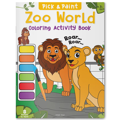 Pick and Paint Coloring Book: Zoo World by Wonder House Books, 9789354403828