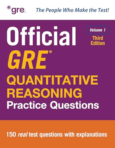 Official GRE Quantitative Reasoning Practice Questions, Third Edition, Volume 1 by Educational Testing Service, 9781266761096