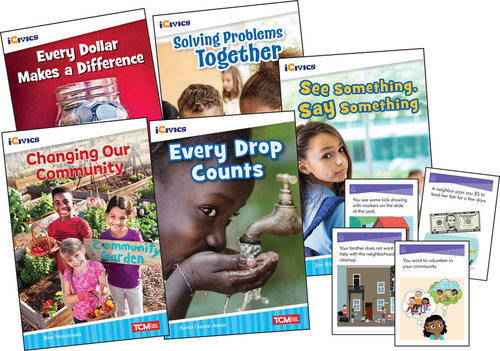 iCivics Grade 2: Community & Social Awareness 5-Book Set + Game Cards by Multiple Authors, 9781087668277
