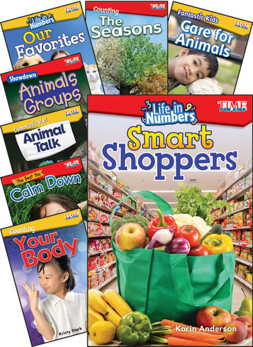 TIME FOR KIDS Math/Science Grades K-1, 8-Book Set by Multiple Authors, 9781493887927