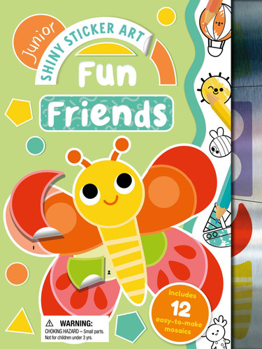 Junior Shiny Sticker Art: Fun Friends (With 12 Easy-to-Make Sticker Mosaics) by IglooBooks, Marine Fleury, 9781836504511