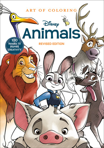 Art of Coloring: Disney Animals (100 Images to Inspire Creativity) by Disney Books, 9798217299669