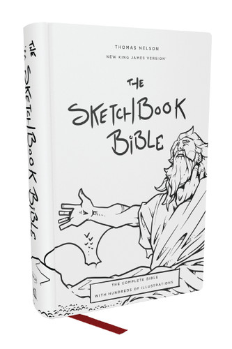 The Sketchbook Bible: The Complete Bible with Hundreds of Illustrations (NKJV, Hardcover, Red Letter, Comfort Print) by Paul Mignard, Thomas Nelson, 9781400339471