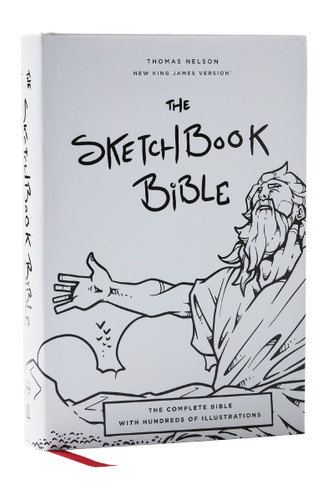 The Sketchbook Bible: The Complete Bible with Hundreds of Illustrations (NKJV, Hardcover, Red Letter, Comfort Print) by Paul Mignard, Thomas Nelson, 9781400339471